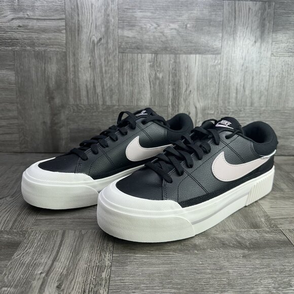 Nike Court Legacy Women's size 10.5 Black Platform Shoes DM7590-002 - Picture 4 of 8